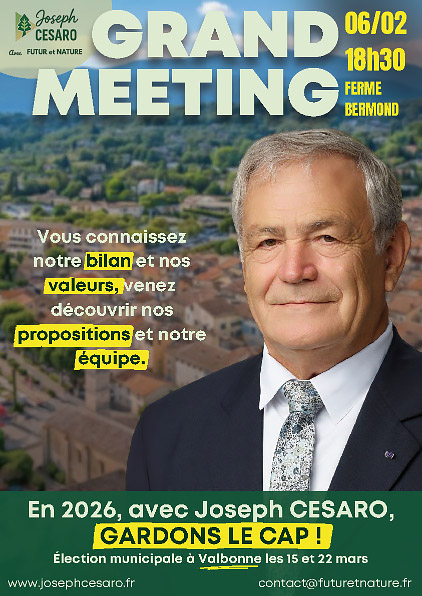 Affiche du lancement de campagne du 6 février 2026