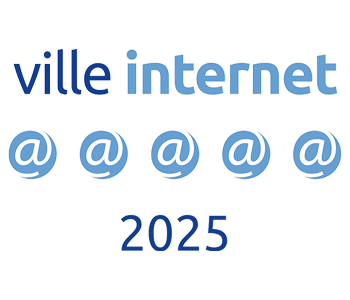 Logo du label Ville Internet 5 arobases