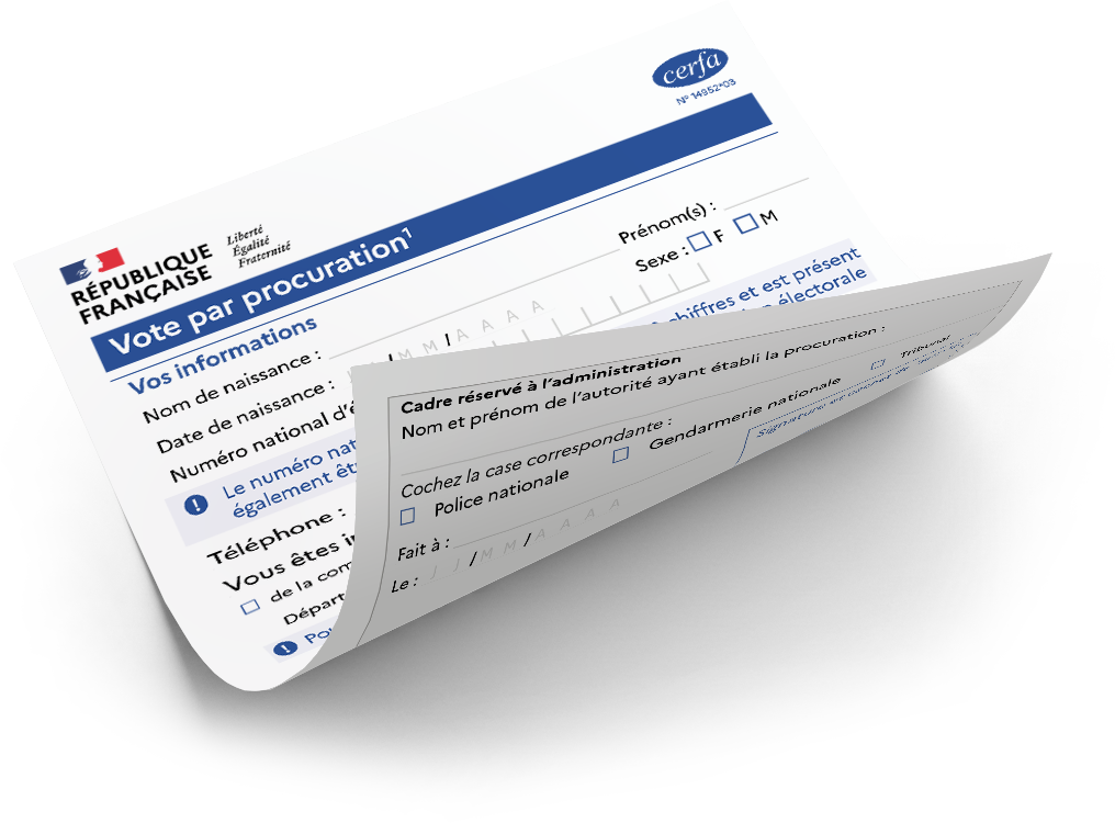Formulaire Cerfa de procuration